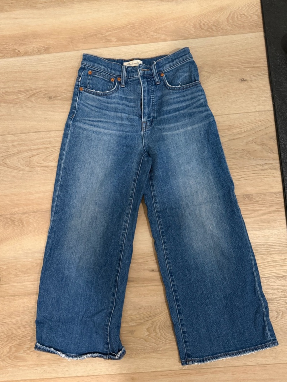 Madewell wide crop jeans